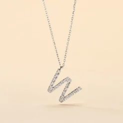 Collier Oran Or Blanc Diamant