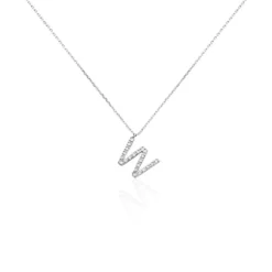 Collier Oran Or Blanc Diamant