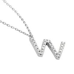 Collier Oran Or Blanc Diamant