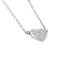 Collier Or Blanc Abidan Diamants