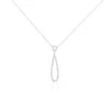 Collier Or Blanc Peregrina Diamants