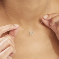 Collier Or Blanc Tresha Diamants