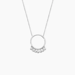 Collier Orida Argent Blanc Oxyde De Zirconium