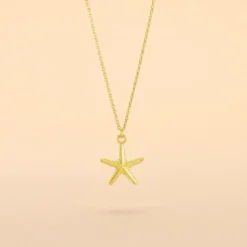 Collier Or Jaune Aenor Motif Etoile De Mer