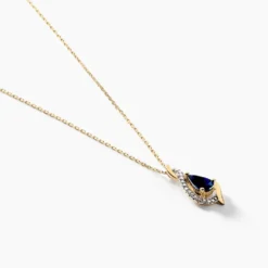 Collier Or Jaune Angelika Saphir