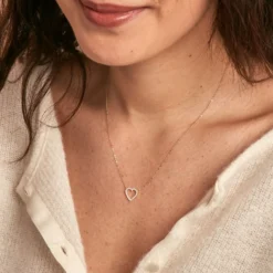 Collier Or Jaune Ansel Oxyde De Zirconium