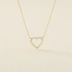 Collier Or Jaune Ansel Oxyde De Zirconium