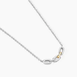Collier Or Jaune Argent Blanc