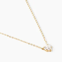 Collier Or Jaune Ava Oxyde De Zirconium