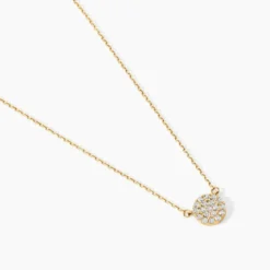 Collier Or Jaune Burak Oxyde De Zirconium