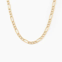 Collier Or Jaune Cameo Maille Alternée 1/3