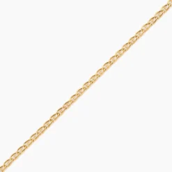 Collier Or Jaune Capucin Maille Marine