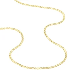 Collier Or Jaune Capucin Maille Marine