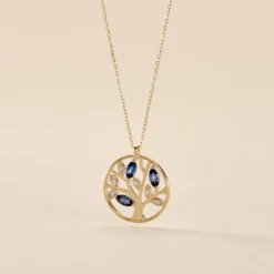Collier Or Jaune Elsebein Saphirs