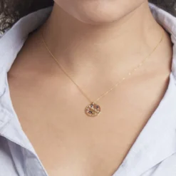 Collier Or Jaune Elsebein Saphirs