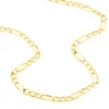 Collier Or Jaune Maille Alternée