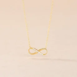 Collier Or Jaune Rosius Oxydes De Zirconium
