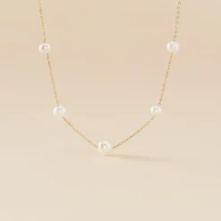 Collier Or Jaune Yolanda Perles De Culture