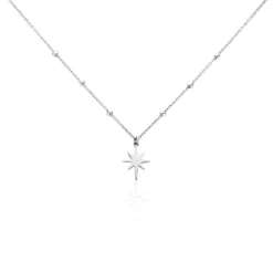Collier Pearce Argent Blanc