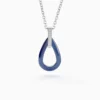 Collier Peer Argent Blanc Oxyde De Zirconium