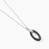 Collier Peer Argent Blanc Oxyde De Zirconium