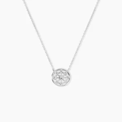 Collier Peinda Argent Blanc Oxyde De Zirconium