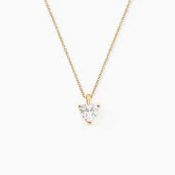Collier Plaqué Or Caner Oxydes De Zirconium