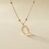 Collier Plaqué Or Jaune Lettra