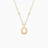 Collier Plaqué Or Jaune Lettra