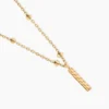 Collier Plaqué Or Jaune Lettra