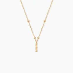 Collier Plaqué Or Jaune Lettra