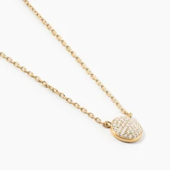 Collier Plaqué Or Larraso Oxydes De Zirconium