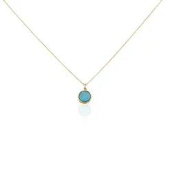 Collier Plaqué Or Neassa Amazonite