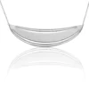 Collier Plastron Tamara Acier Blanc