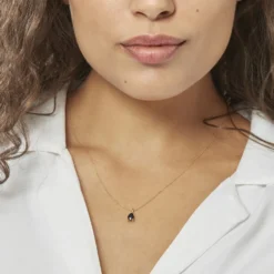 Collier Pluie D'Eclat Or Jaune Saphir