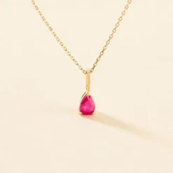 Collier Pluie D'Eclat Or Jaune Rubis