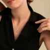 Collier Poem Argent Jaune Topaze Bleu Sky