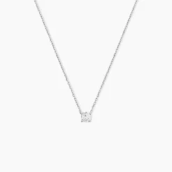 Collier Ponama Or Blanc Oxyde De Zirconium
