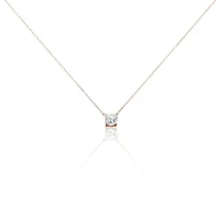 Collier Ponama Or Rose Oxyde De Zirconium