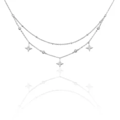 Collier Pricille Argent Blanc Oxyde De Zirconium