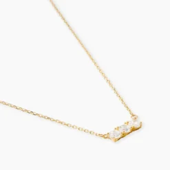 Collier Pryderi Or Jaune Oxyde De Zirconium