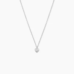 Collier Querida Argent Blanc Oxyde De Zirconium
