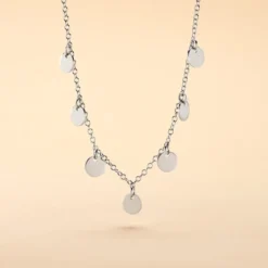 Collier Ragavi Argent Blanc
