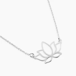 Collier Raia Argent Blanc