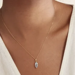 Collier Raquel Or Jaune Topaze
