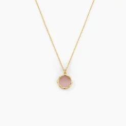 Collier Reflets Pop Or Jaune Calcédoine