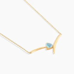 Collier Renaldine Or Jaune Topaze
