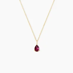 Collier Rhodolite Fever Or Jaune Rhodolite