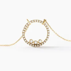Collier Rodica Or Jaune Oxyde De Zirconium