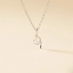 Collier Romance Or Blanc Oxyde De Zirconium